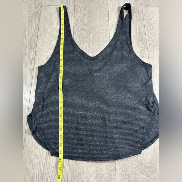 Lululemon Seek The Heat Tank Top Heathered Black / Black - Picture 9 of 10
